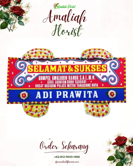 Papan Bunga Ucapan Selamat Kramatan
